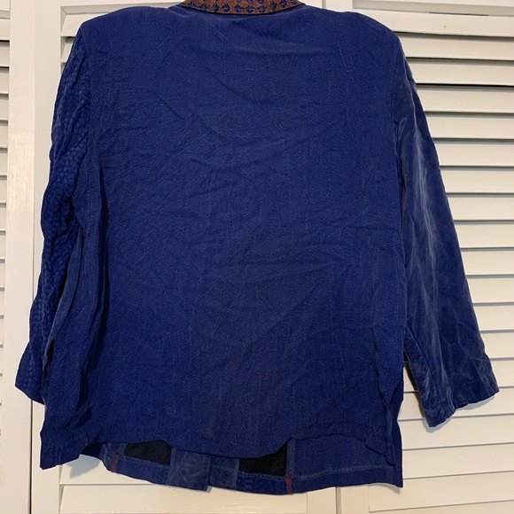 Vintage Nancy Bolen City Girl Large Western/Boho Patchwork Button Down Top - Picture 14 of 14